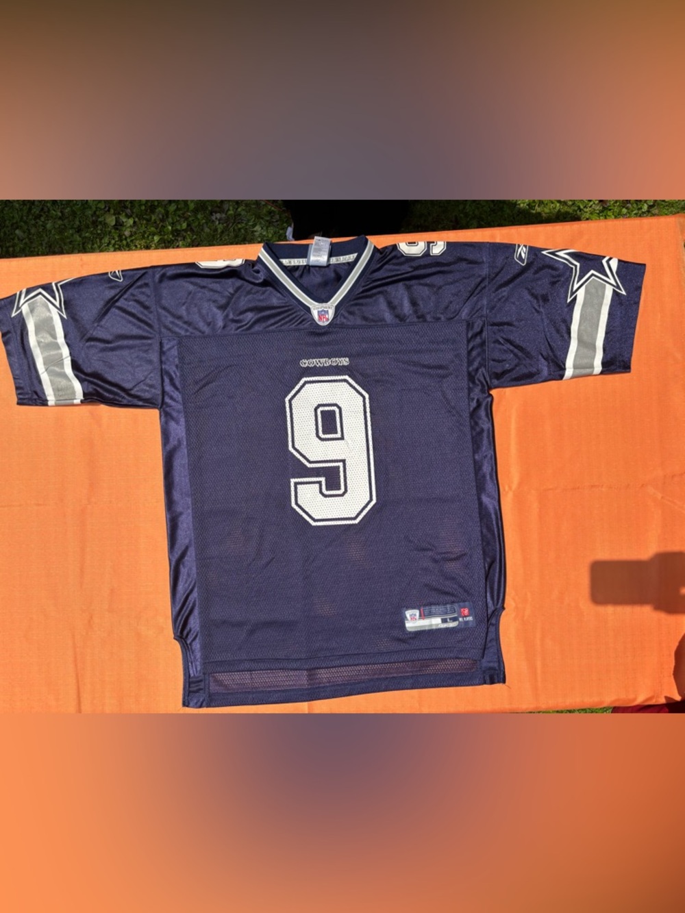 Dallas Cowboys #9 Tony Romo Navy NFL Reebok Jersey